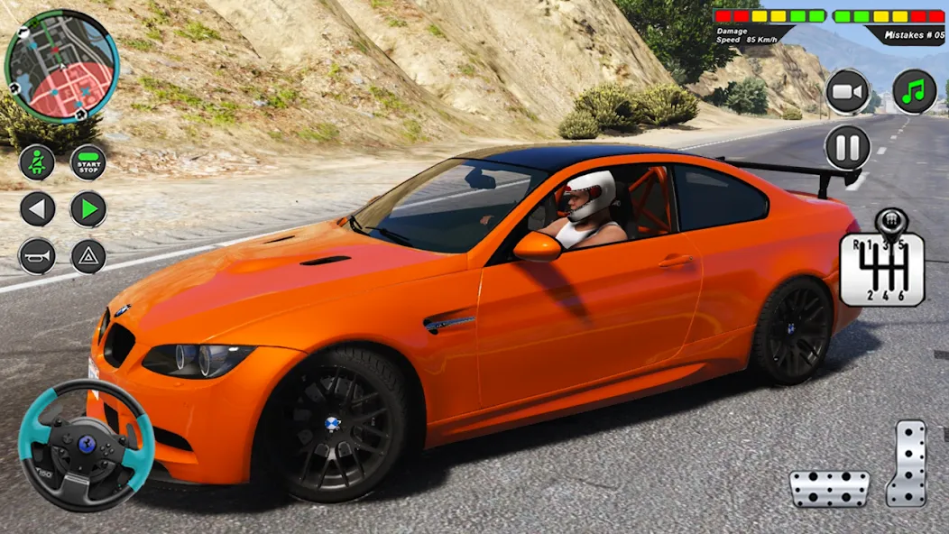 Modern Car Advance Driving 3D [MOD: Мод Меню/Взлом] - Скриншот 4