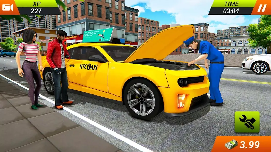 Modern Taxi Car Glory Driving [MOD: Мод Меню/Взлом] - Скриншот 3
