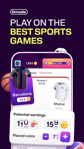 Omada — Make Sport Social (Омада) [MOD: Все разблокировано] - Скриншот 1