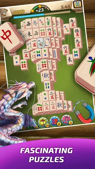 Mahjong Village [MOD: Все открыто] - Скриншот 1