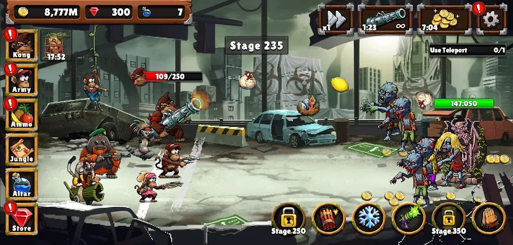 Apes vs. Zombies [MOD: Мод Меню/Взлом] - Скриншот 3