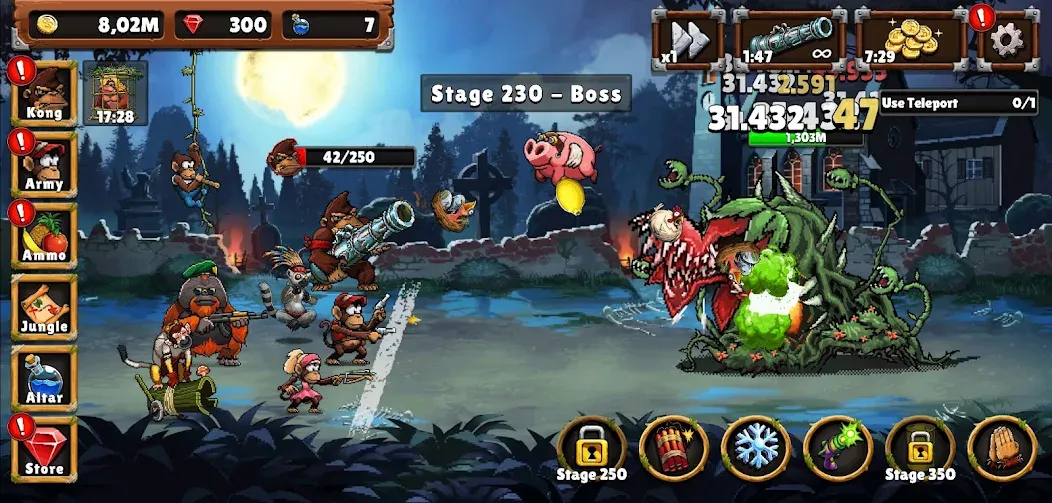 Apes vs. Zombies [MOD: Мод Меню/Взлом] - Скриншот 4