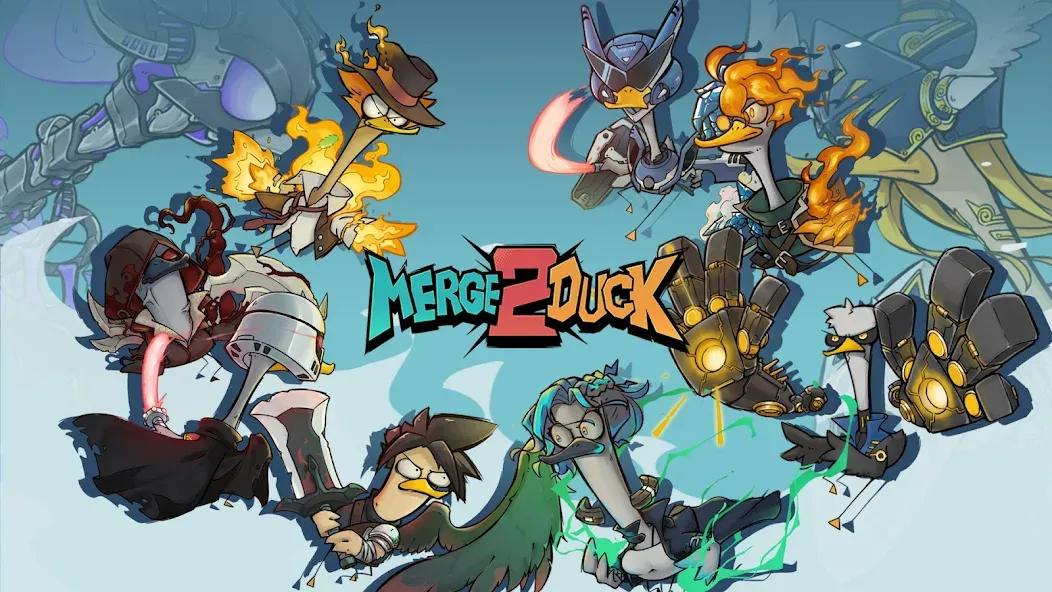 Merge Duck 2: Idle RPG (Мердж Дак 2) [MOD: Все открыто] - Скриншот 1