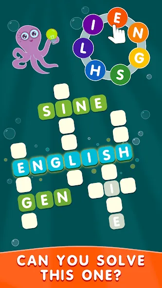 Crossword out of the words [MOD: Меню/Много денег] - Скриншот 3