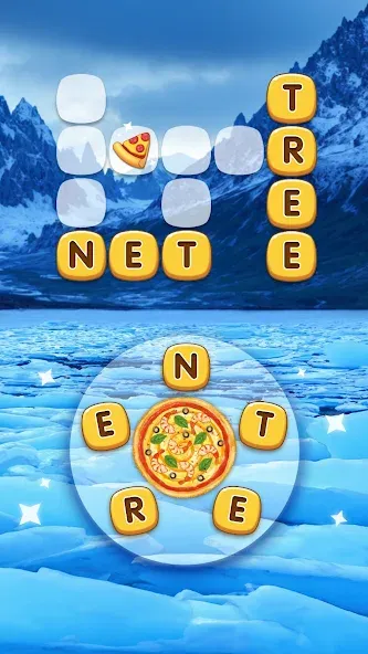 Word Pizza — Word Games [MOD: Разблокировано] - Скриншот 2