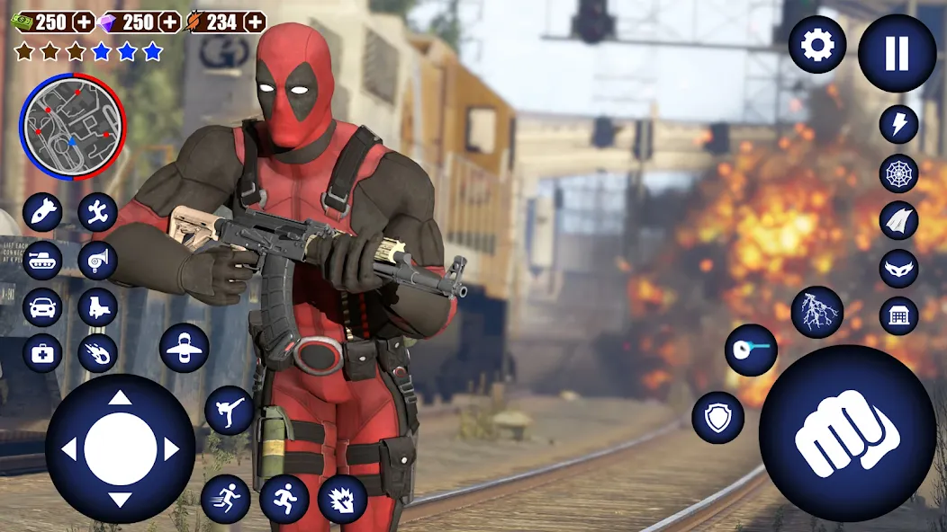 Miami Rope Hero Spider Game [MOD: Разблокировано] - Скриншот 2