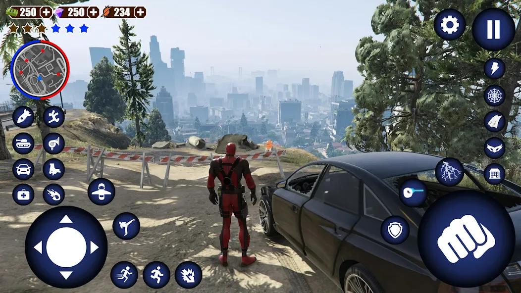 Miami Rope Hero Spider Game [MOD: Разблокировано] - Скриншот 3