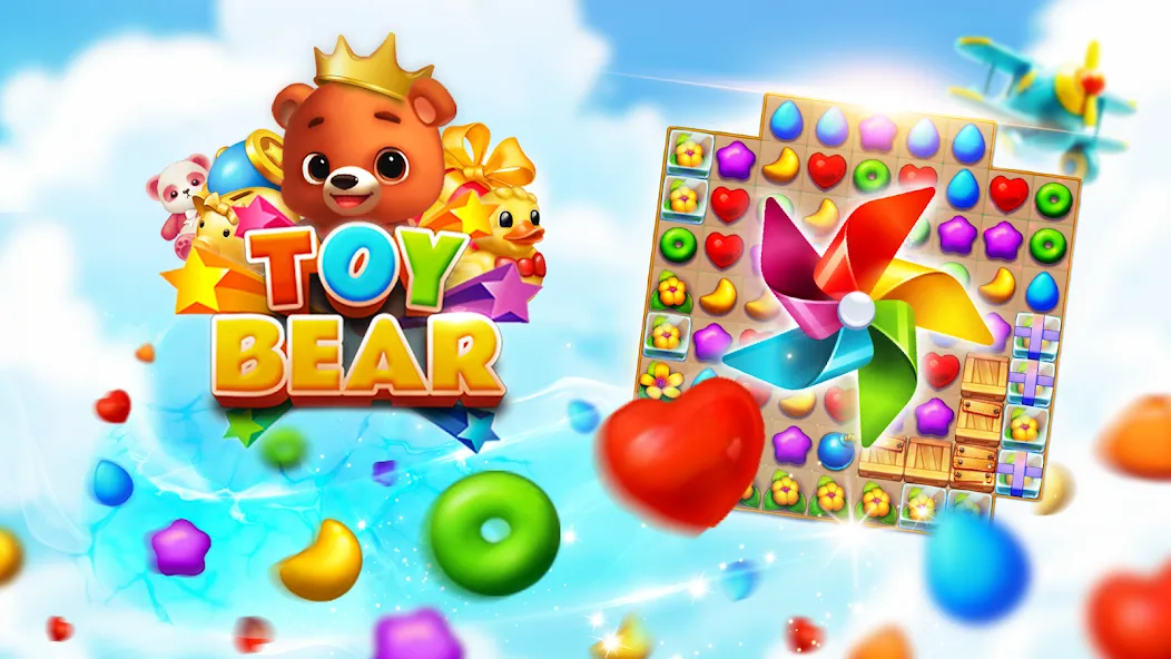 Toy Bear Sweet POP: Match 3 (Той Бир Свит ПОП) [MOD: Все открыто] - Скриншот 5