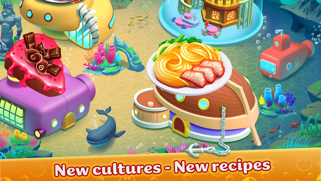 Cooking Aquarium — A Star Chef (Кукинг Аквариум) [MOD: Бесконечные деньги] - Скриншот 5