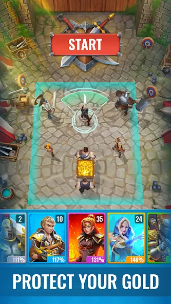 Raid & Rush — Heroes idle RPG [MOD: Бесконечные деньги] - Скриншот 3