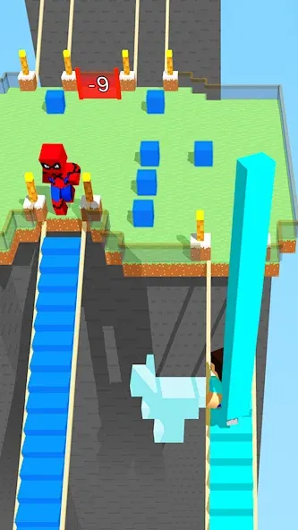 Craft Bridge Race (Крафт Бридж Рейс) [MOD: Все открыто] - Скриншот 1