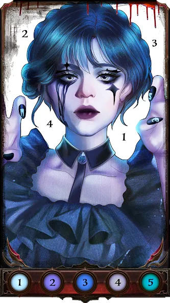 Dark, Horror Color by Number [MOD: Много монет/Энергии] - Скриншот 5