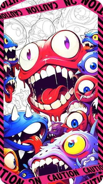 Dark Fantasy Coloring Games [MOD: Premium/Unlocked] - Скриншот 1