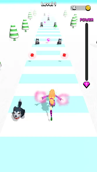 Power Girl 3D (Пауэр Герл 3Д) [MOD: Все разблокировано] - Скриншот 3