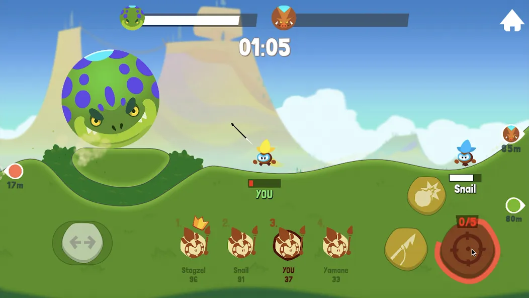 Tiny Hunters — Monsters Attack (Тини Хантерс) [MOD: Бесконечные деньги] - Скриншот 5