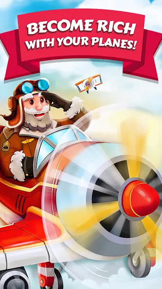 Merge Planes Idle Plane Game (Мерж Плейнс Импайр) [MOD: Мод Меню/Взлом] - Скриншот 3