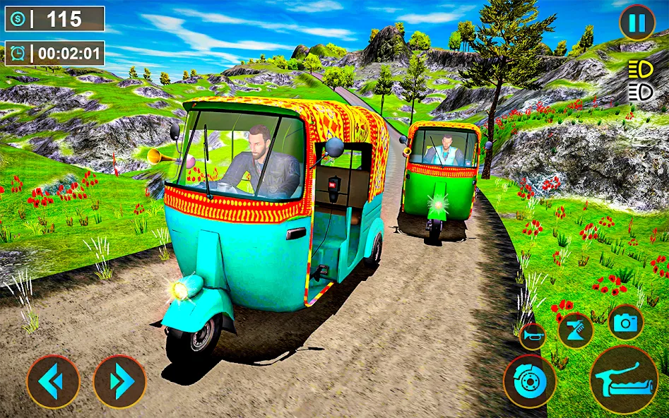 Tuk Tuk Offroad Auto Rickshaw (Тук Тук оффроуд автомобильный рикша) [MOD: Разблокировано] - Скриншот 1