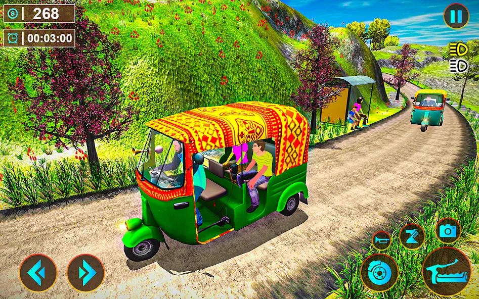Tuk Tuk Offroad Auto Rickshaw (Тук Тук оффроуд автомобильный рикша) [MOD: Разблокировано] - Скриншот 2