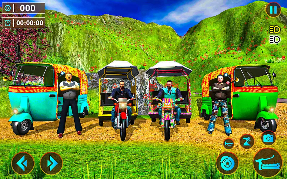 Tuk Tuk Offroad Auto Rickshaw (Тук Тук оффроуд автомобильный рикша) [MOD: Разблокировано] - Скриншот 3