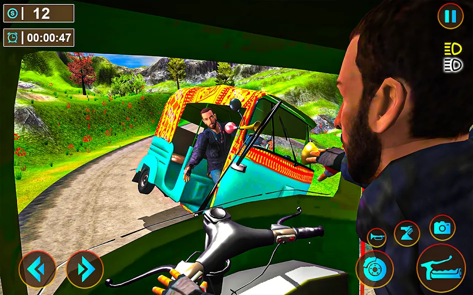Tuk Tuk Offroad Auto Rickshaw (Тук Тук оффроуд автомобильный рикша) [MOD: Разблокировано] - Скриншот 4