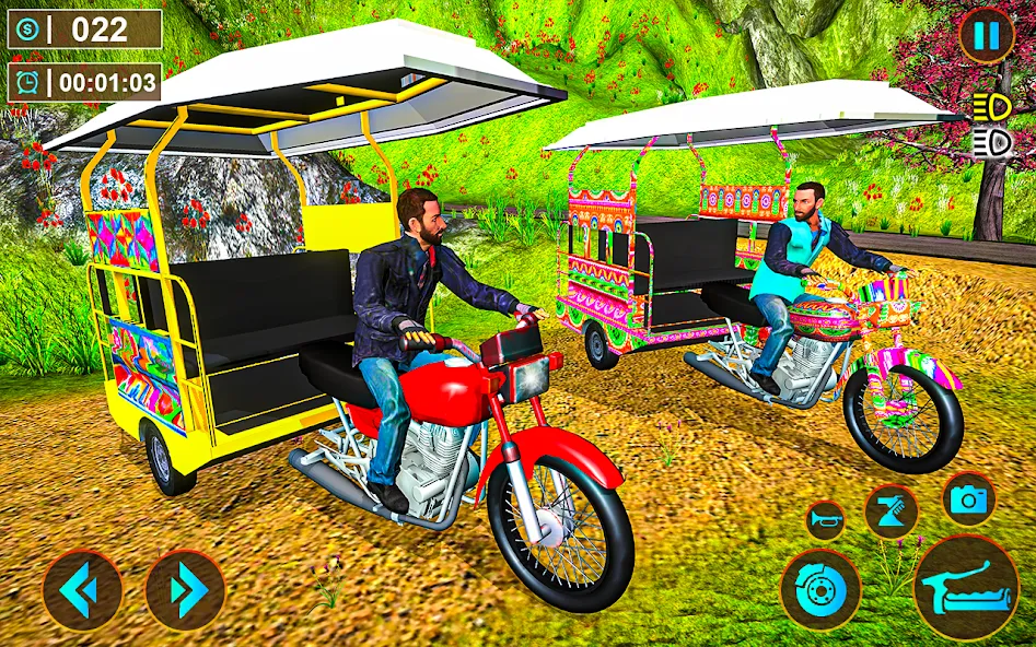 Tuk Tuk Offroad Auto Rickshaw (Тук Тук оффроуд автомобильный рикша) [MOD: Разблокировано] - Скриншот 5