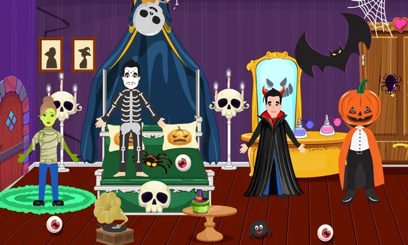 Pretend Play Halloween Party (Претендуй на Хэллоуинскую вечеринку) [MOD: Разблокировано] - Скриншот 3