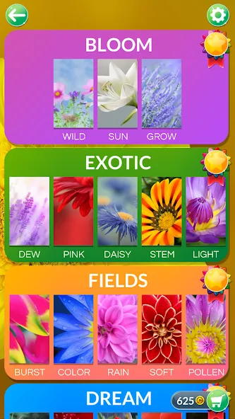 Wordscapes In Bloom (Вордскейпс Ин Блум) [MOD: Бесконечные деньги] - Скриншот 3