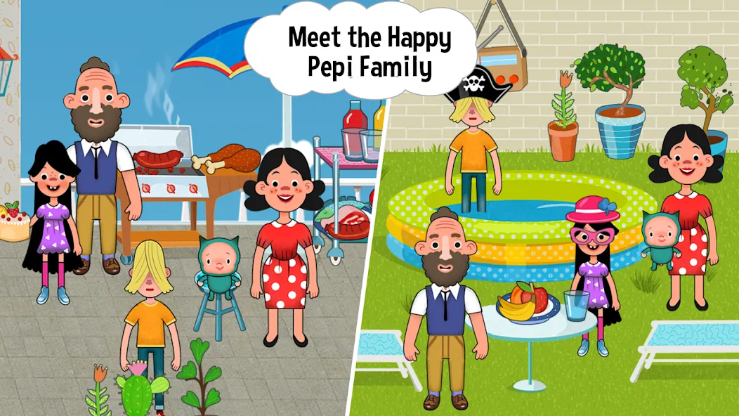 Pepi House: Happy Family (Пепи Хаус) [MOD: Мод Меню/Взлом] - Скриншот 5