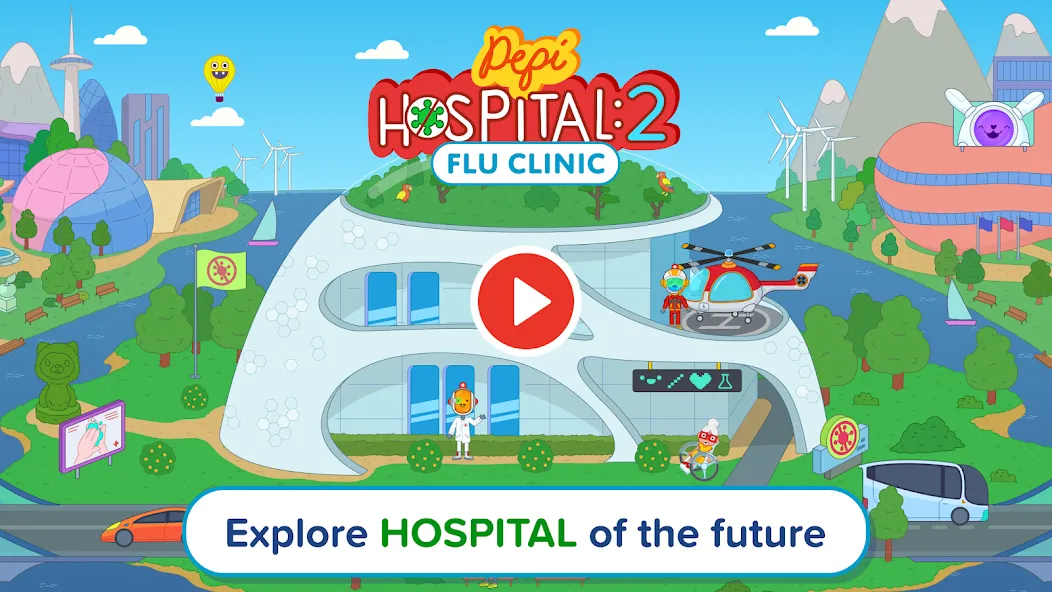Pepi Hospital 2: Flu Clinic (Пепи Хоспитал 2) [MOD: Меню/Много денег] - Скриншот 2