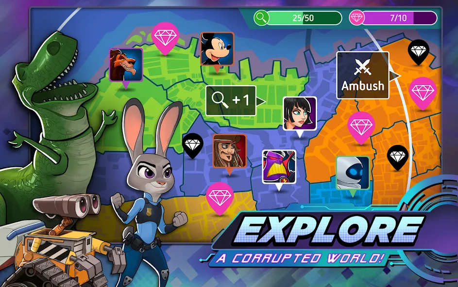 Disney Heroes: Battle Mode (Дисней Хироус) [MOD: Бесконечные деньги] - Скриншот 5