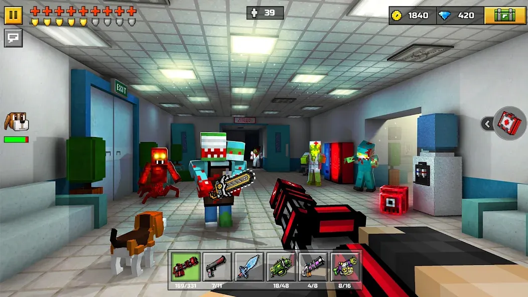 Pixel Gun 3D — FPS Shooter (Пиксельный пистолет 3Д) [MOD: Premium/Unlocked] - Скриншот 4