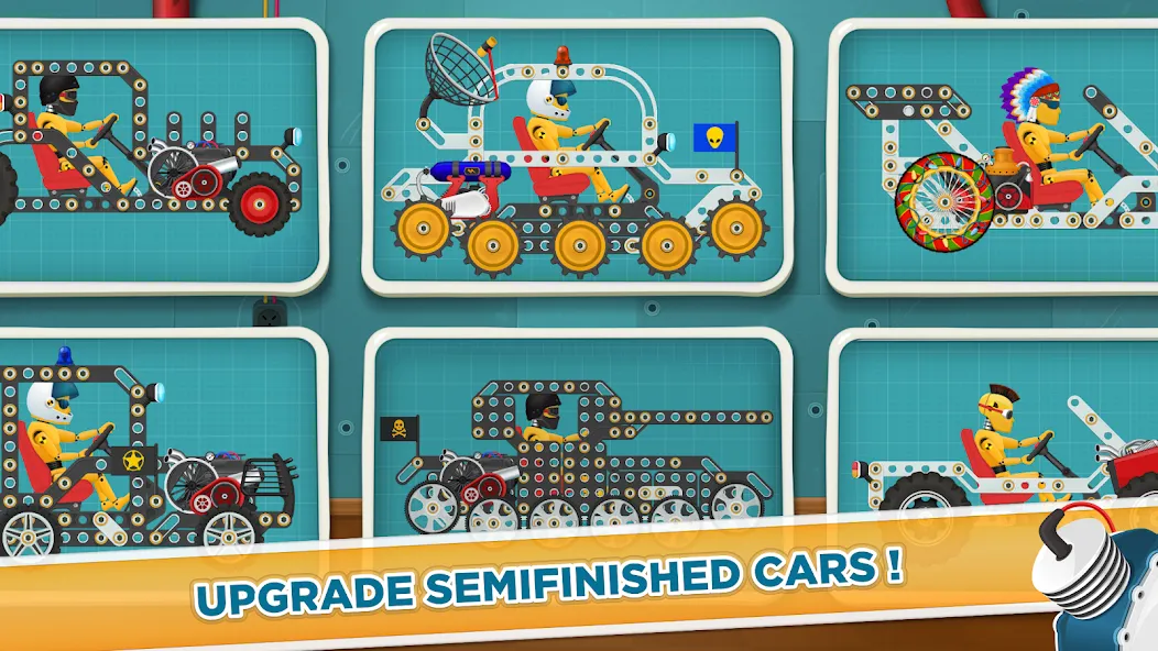 Car Builder & Racing for Kids [MOD: Mega Mod/Меню] - Скриншот 2