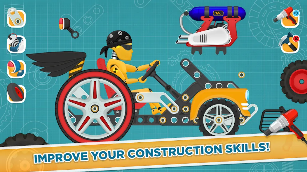 Car Builder & Racing for Kids [MOD: Mega Mod/Меню] - Скриншот 4