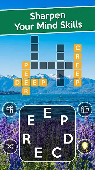 Word Cross: Crossy Word Search (Уорд Кросс) [MOD: Бесконечные деньги] - Скриншот 2