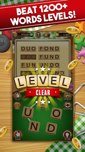 Word Collect — Word Games Fun (Ворд Коллект) [MOD: Меню/Много денег] - Скриншот 2