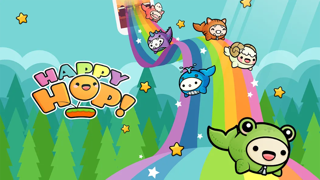 Happy Hop: Kawaii Jump (Хэппи Хоп) [MOD: Много монет/Энергии] - Скриншот 1