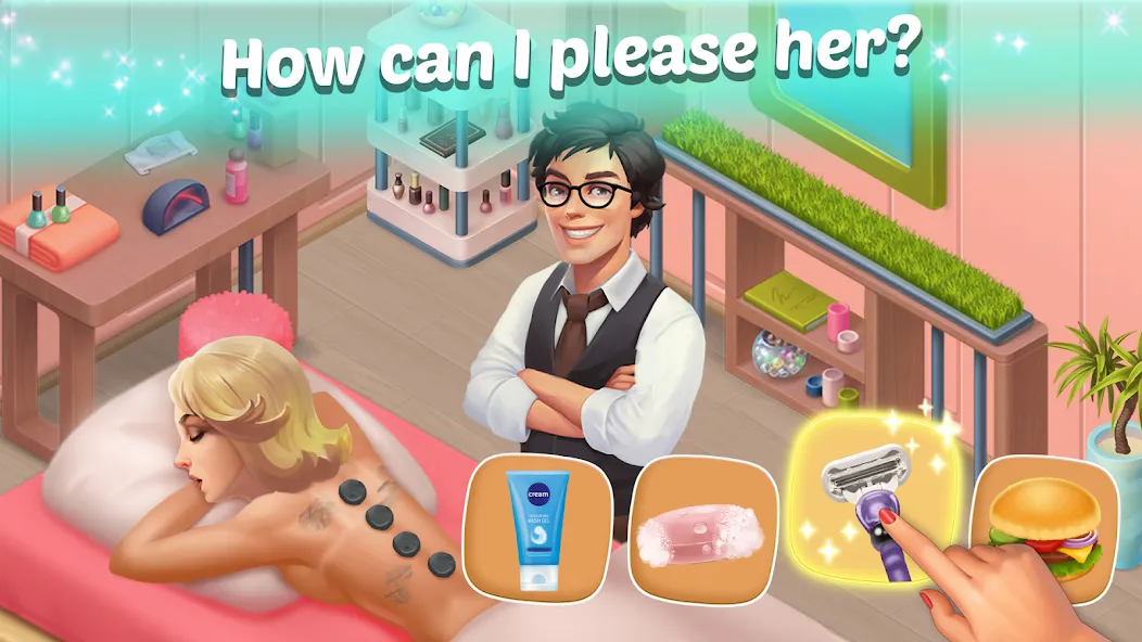 Family Hotel: love & match-3 (Фэмели Отель) [MOD: Бесконечные деньги] - Скриншот 1