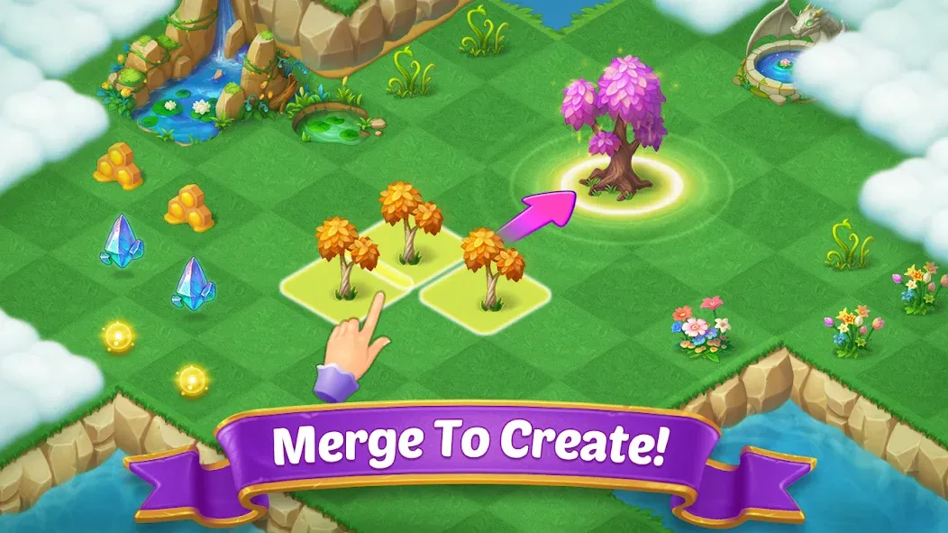 Merge Castle: Match 3 Puzzle (Мердж Кастл) [MOD: Mega Mod/Меню] - Скриншот 1