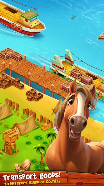 Country Valley Farming Game (Парадайз Хей Фарм Айленд) [MOD: Меню/Много денег] - Скриншот 5