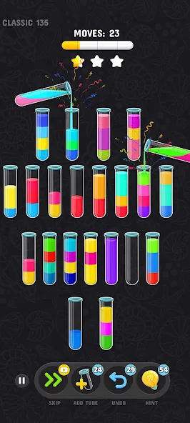 Color Water Sort Puzzle Games (Цветные игры сортировки воды) [MOD: Мод Меню/Взлом] - Скриншот 3