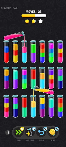 Color Water Sort Puzzle Games (Цветные игры сортировки воды) [MOD: Мод Меню/Взлом] - Скриншот 5