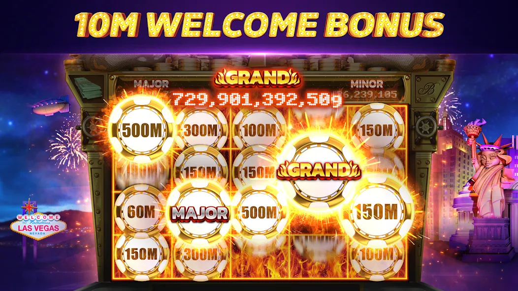 POP! Slots™ Vegas Casino Games [MOD: Меню/Много денег] - Скриншот 1