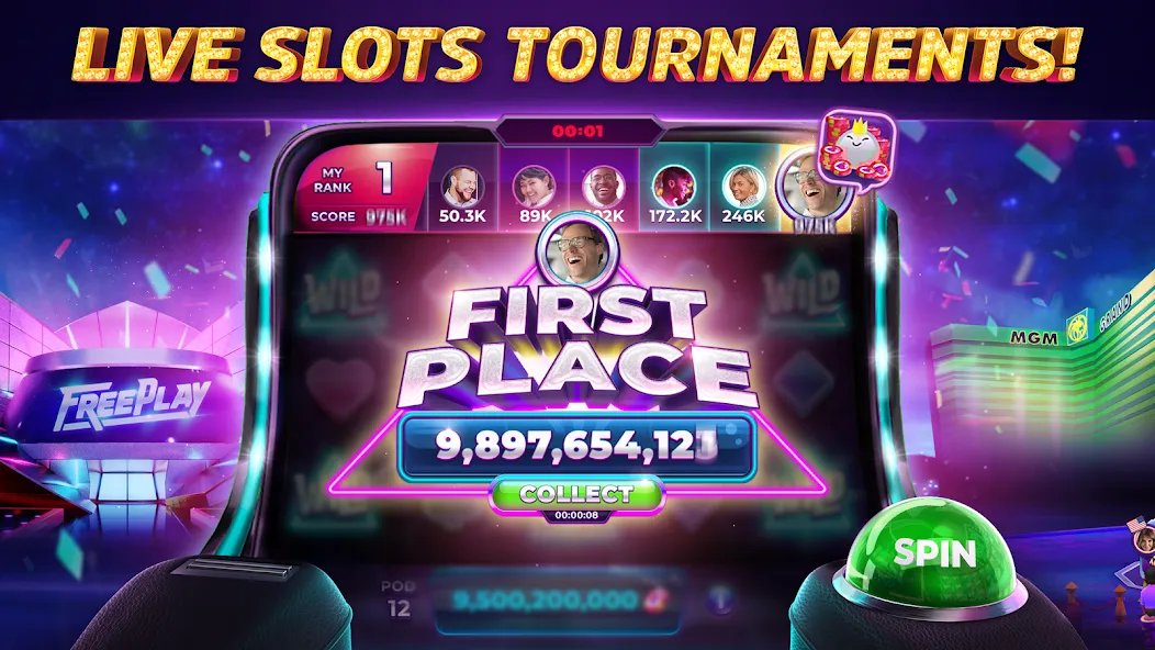POP! Slots™ Vegas Casino Games [MOD: Меню/Много денег] - Скриншот 3