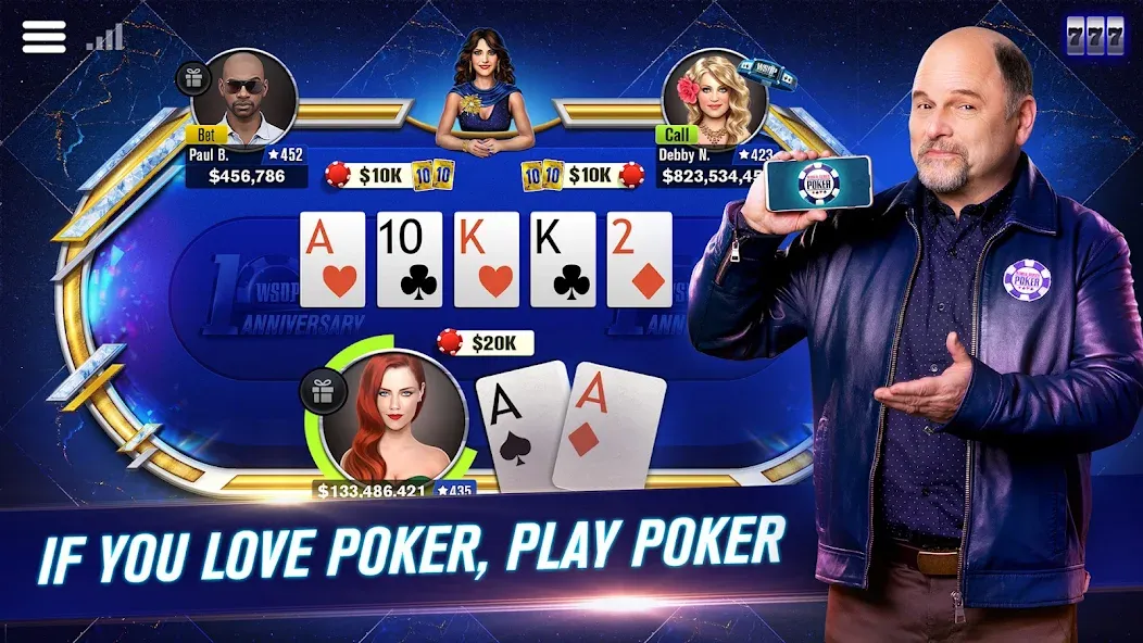 WSOP Poker: Texas Holdem Game (ВСОП Покер) [MOD: Все открыто] - Скриншот 1