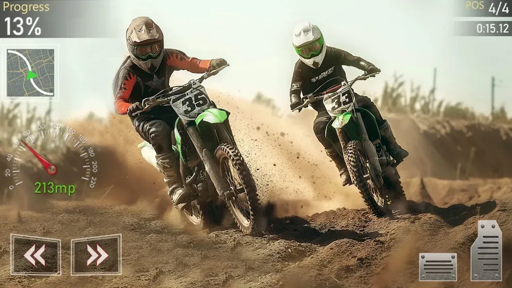 Motocross MX Dirt Bike Games [MOD: Меню/Много денег] - Скриншот 4