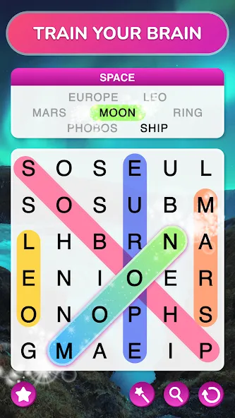 Word Search — Word Puzzle Game [MOD: Premium/Unlocked] - Скриншот 2
