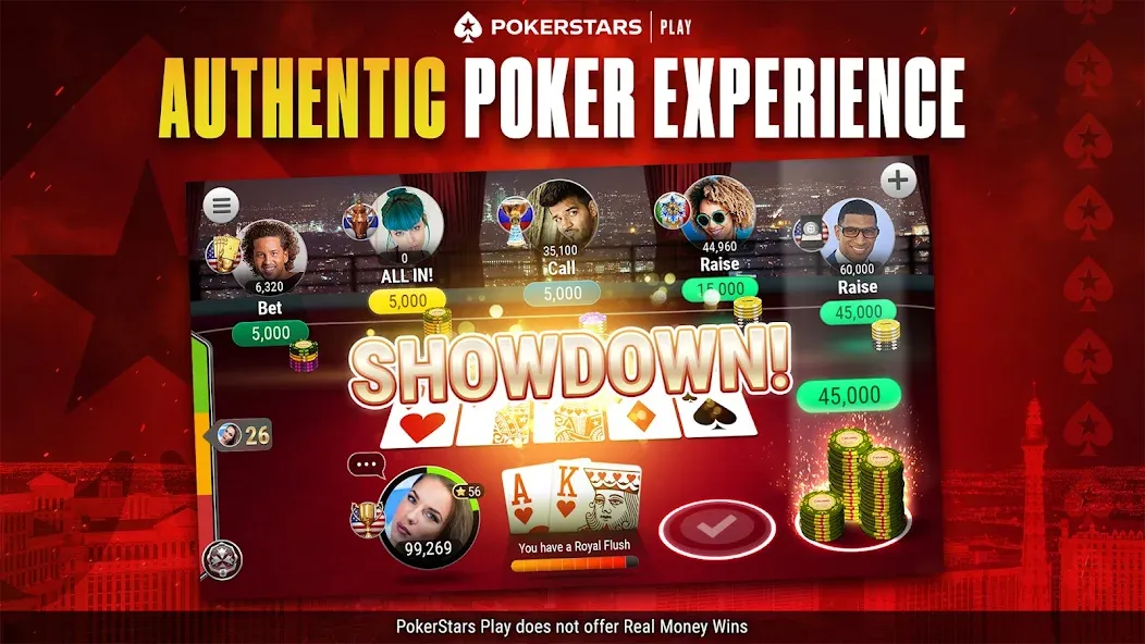 PokerStars Play: Texas Hold'em (ПокерСтарс Плей) [MOD: Все открыто] - Скриншот 1