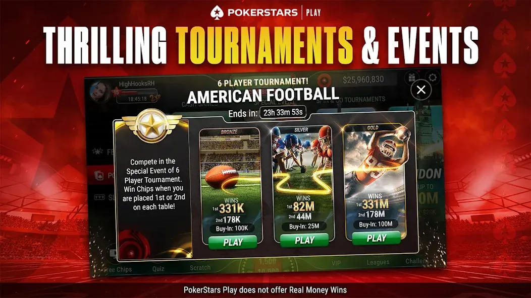 PokerStars Play: Texas Hold'em (ПокерСтарс Плей) [MOD: Все открыто] - Скриншот 3