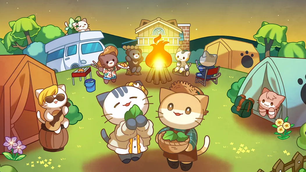 Cat Forest — Healing Camp [MOD: Premium/Unlocked] - Скриншот 1