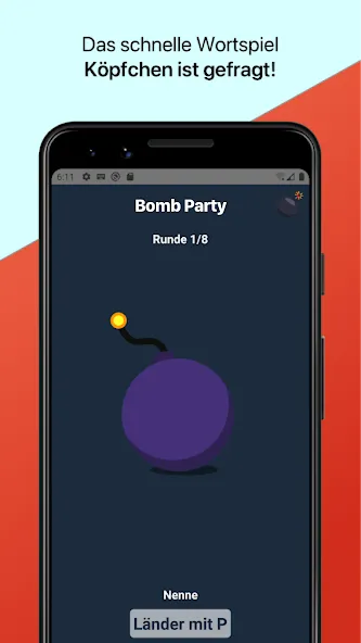 Bomb Party: Das Bombenspiel! (Бомб Пати) [MOD: Меню/Много денег] - Скриншот 2